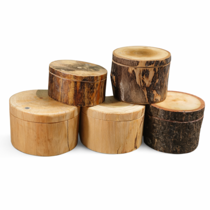 drvena kutija za prsten od prirodnog drveta ručni rad