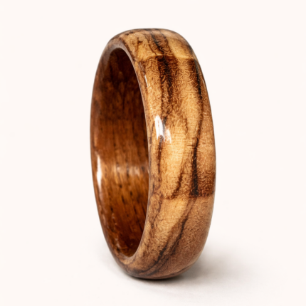 Bentwood maslina i tikovina - handmade drveni prsten