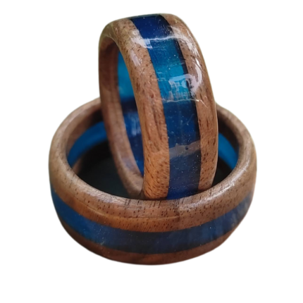 Bentwood prsten sa epoxy smolom – Dingli